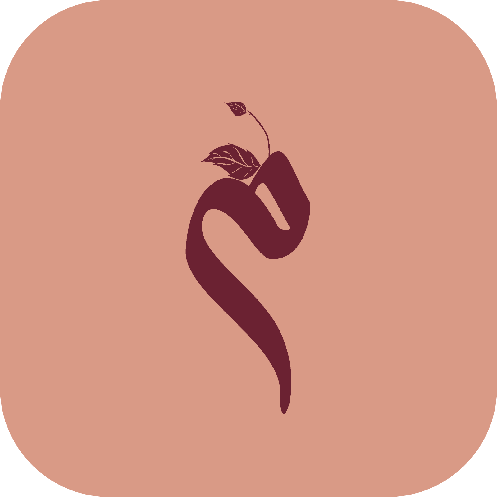 Madrasati — the mark in grenat on powder